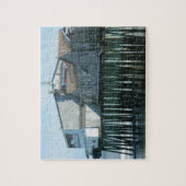 Puzzle Vieux pilier de plage de verger (Vertical)