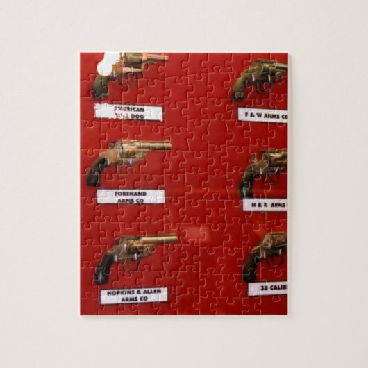 Puzzle Vieux pistolets à six coups occidentaux (Vertical)