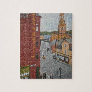Puzzle Vieux port Glasgow avec l'horloge de ville