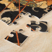 Puzzle Vieux samouraïs tuant une peinture de monstre (Côté)