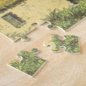 Puzzle Vieux, vintage, rustique cottage avec un toit (Côté)