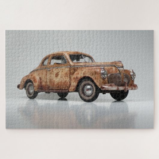 Puzzle Vieux Vintage Rusty Grange Trouver Automobile (Horizontal)