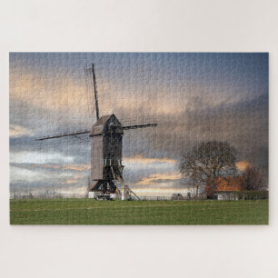 Puzzle Vieux Windmill Field Belgique Windmill Wooden Euro