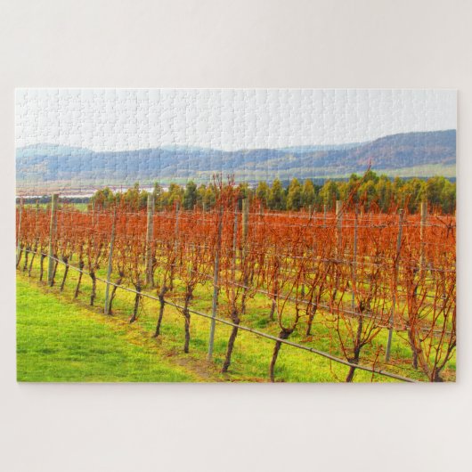 Puzzle vignoble rouge (Horizontal)
