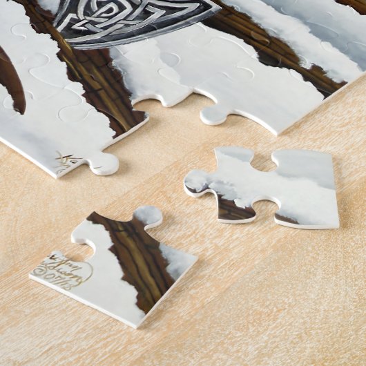 Puzzle Viking Cat Blue Dragon (Côté)