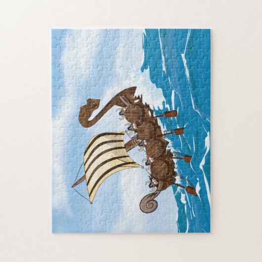 Puzzle Viking Ship (Vertical)