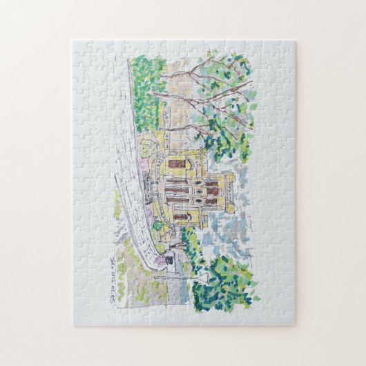 Puzzle Villa Historique Jaune (Vertical)