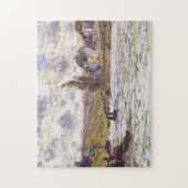 Puzzle Village de Lavacourt Monet Art (Vertical)