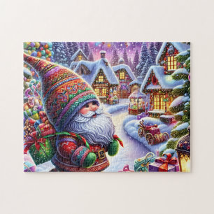 Puzzle Village de lutins de Noël