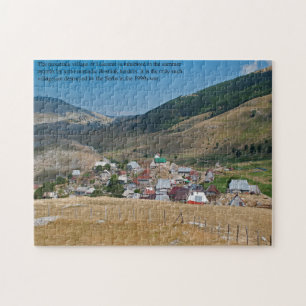 Puzzle Village de montagne de la Bosnie Lukomir