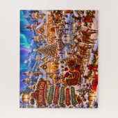 Puzzle Village de Noël au Pôle Nord (Vertical)