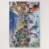 Puzzle Village de Noël neige Jigsaw (Vertical)