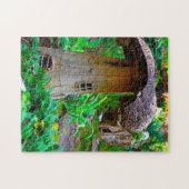 Puzzle Village des Fées de l'Arkansas. voeux de Noël (Horizontal)