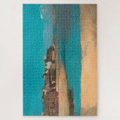 Puzzle Village en bord de mer en Bretagne by Odilon Redon (Vertical)