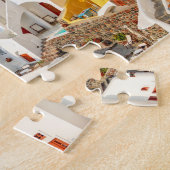 Puzzle Village historique coloré Oia Santorin Grèce (Côté)