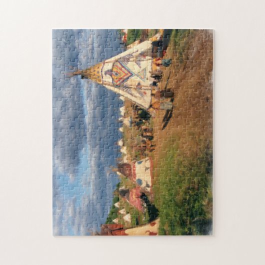 Puzzle Village indien indigène (Vertical)