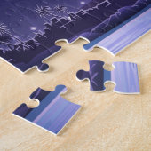 Puzzle Ville ancienne sous une Pleine lune (Côté)