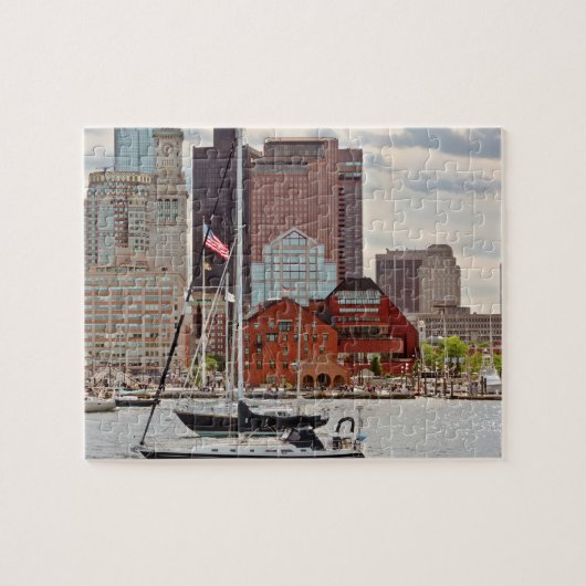 Puzzle Ville - Boston Ma - Harbour walk skyline (Horizontal)