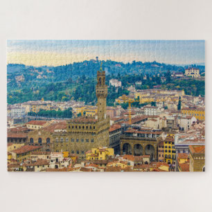 Puzzle Ville de Florence avec "Palazzo Vecchio", Italie