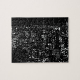 Puzzle Ville de New York noire et blanche