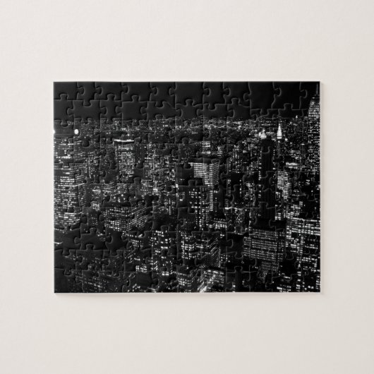 Puzzle Ville de New York noire et blanche (Horizontal)