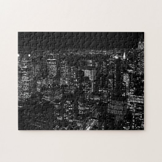 Puzzle Ville de New York noire et blanche (Horizontal)
