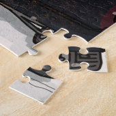 Puzzle Ville de Noël de Londres d'inspiration rétro (Côté)