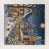 Puzzle Ville de Noël enneigée (Horizontal)
