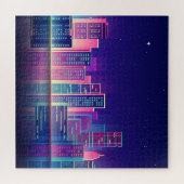 Puzzle Ville de nuit Vintage (Horizontal)