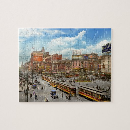 Puzzle Ville - Detroit MI - ville 1917 de moteur (Horizontal)