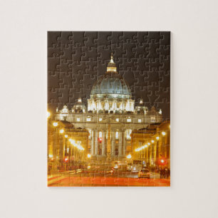 Puzzle Ville du Vatican, Rome, Italie la nuit