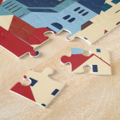 Puzzle Ville en bord de mer (Côté)