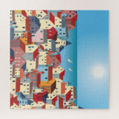 Puzzle Ville en bord de mer (Horizontal)