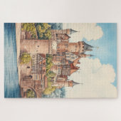 Puzzle Ville européenne du château (Horizontal)