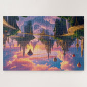 Puzzle Ville mystique dans les nuages (Horizontal)