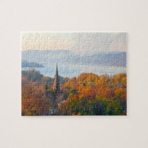 Puzzle Ville sur la rivière