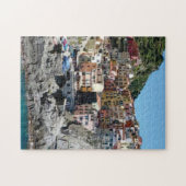 Puzzle ville sur une falaise (Horizontal)