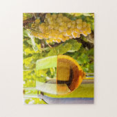 Puzzle Vin Blanc Et Raisins (Vertical)