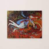 Puzzle Vin de versement de peinture de fille persane de (Horizontal)