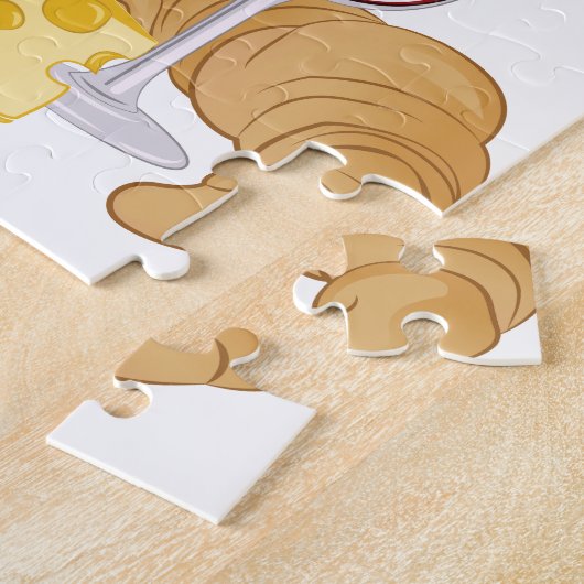 Puzzle Vin et fromage (Côté)