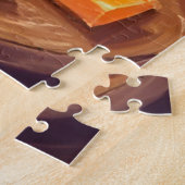 Puzzle Vin & Fromage | Peinture à l'huile (Côté)