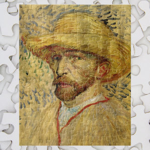 Puzzle Vincent van Gogh Autoportrait avec Casquette paill
