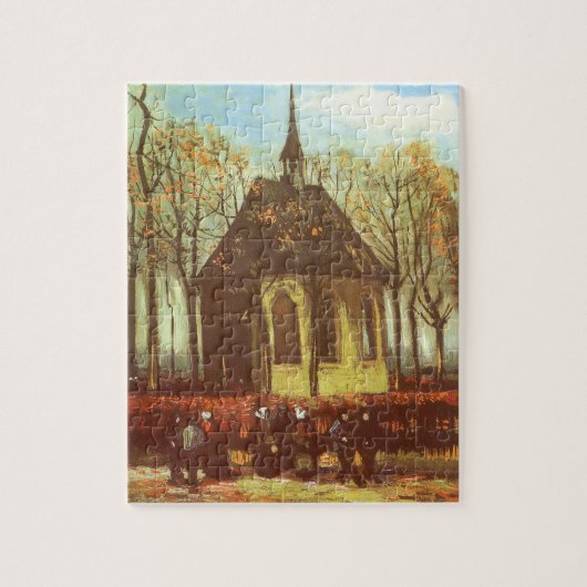 Puzzle Vincent van Gogh - Chapelle à Nuenen, Églises (Vertical)