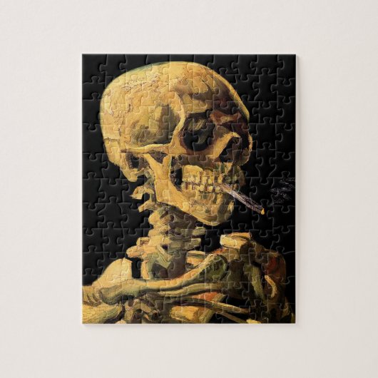 Puzzle Vincent Van Gogh - Crâne avec cigarette allumée (Vertical)