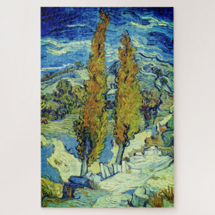 Puzzle Vincent Van Gogh Deux peupliers à Saint-Rémy