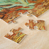 Puzzle Vincent van Gogh Irises Fleurs bleu vert (Côté)