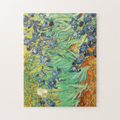 Puzzle Vincent van Gogh Irises Fleurs bleu vert (Vertical)