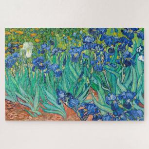 Puzzle Vincent Van Gogh Irises Floral Vintage Fine Art