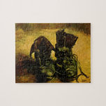 Puzzle Vincent van Gogh - La vie morte avec une paire de<br><div class="desc">A Pair of Shoes (1886) de Vincent van Gogh est un Post impressionnisme vintage de peinture d'art mortel. Une vie morte d'une vieille paire de chaussures paysannes ou de bottes ouvrières. À propos de l'artiste : Vincent Willem van Gogh (1853-1890) était un peintre impressionniste dont l'oeuvre était la plus remarquable...</div>