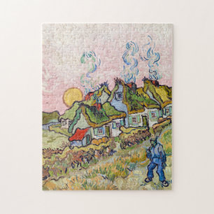 Puzzle Vincent van Gogh - Maisons et Personnage 